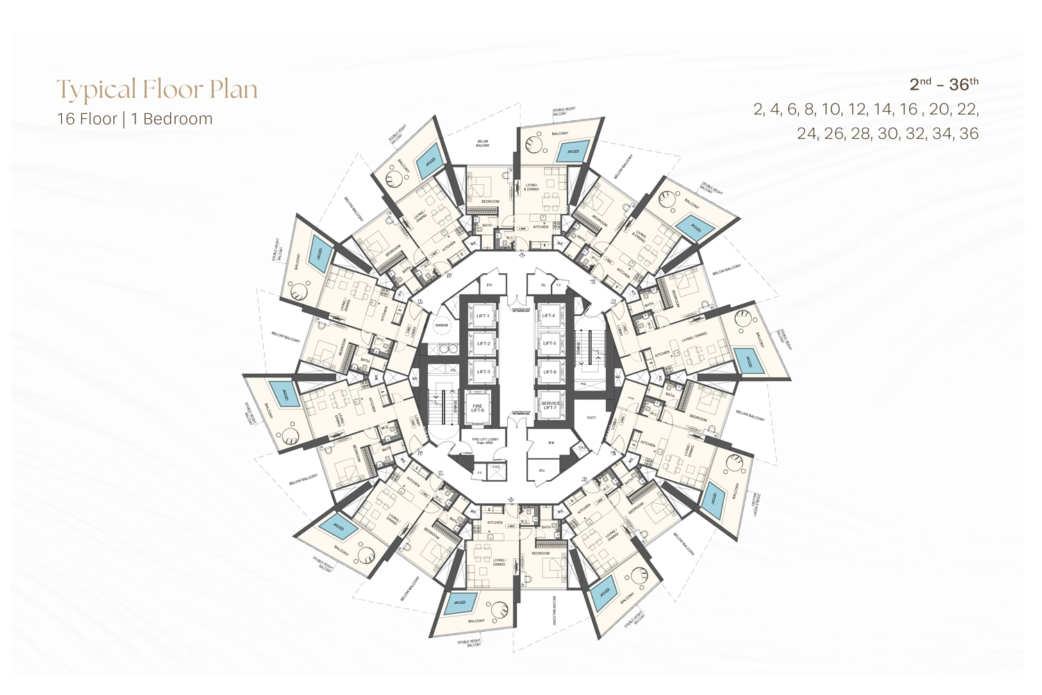 Binghatti Royale floor plan 2