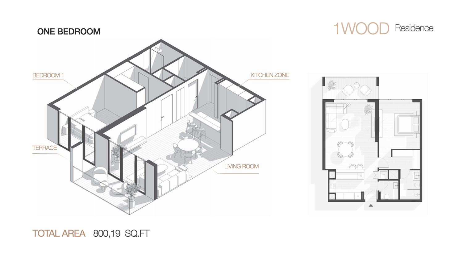 1Wood Residence at JVC floor plan 2