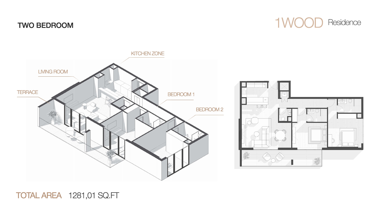 1Wood Residence at JVC floor plan 4