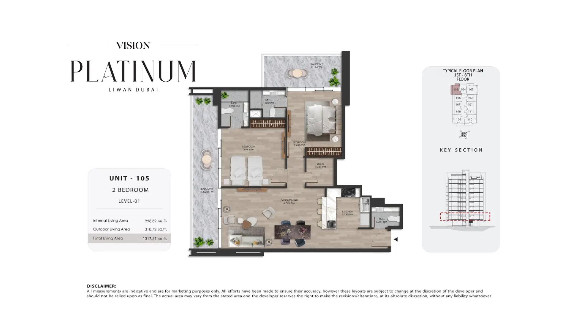 Platinum by Vision floor plan 3