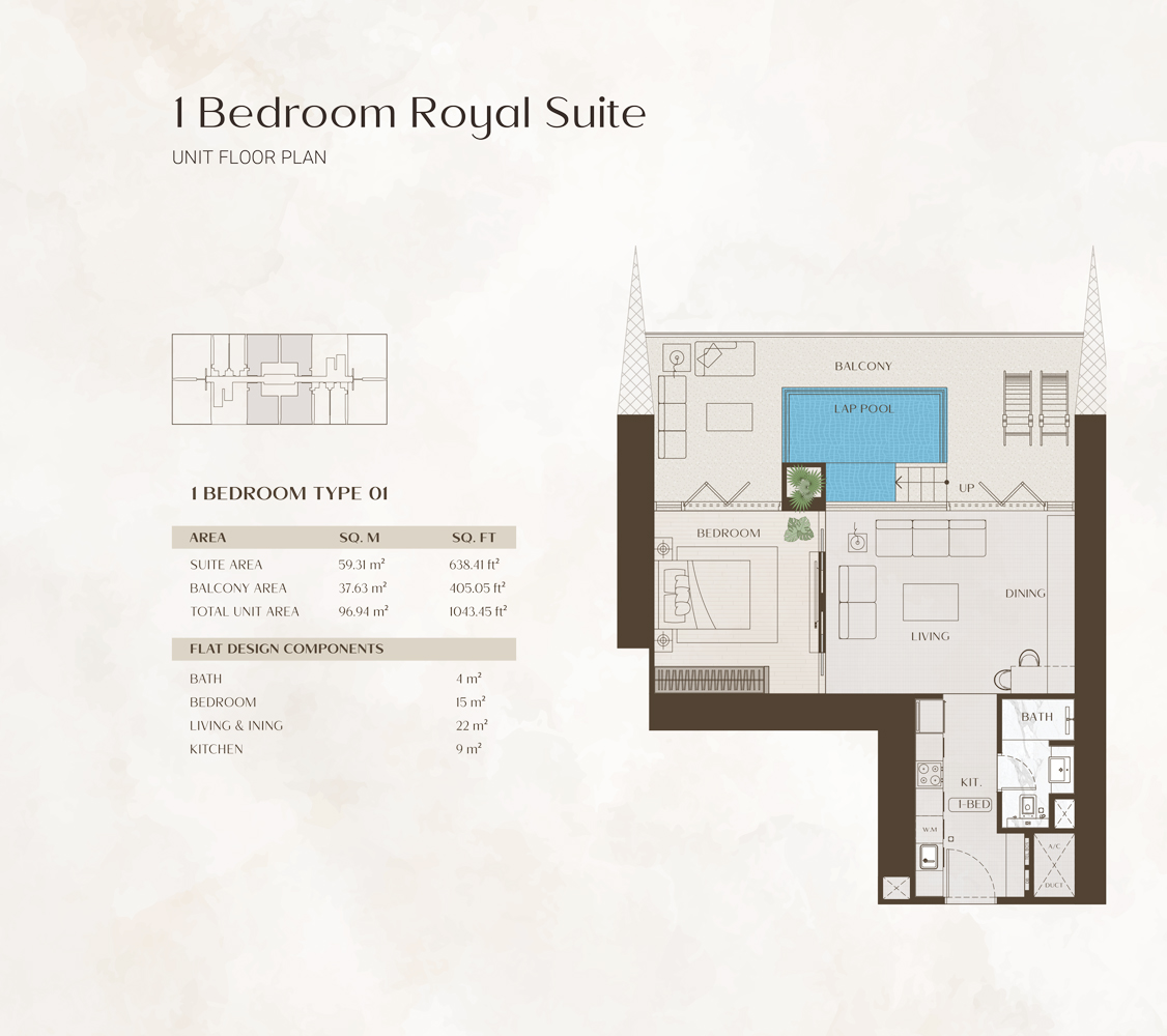 One by Binghatti floor plan 2