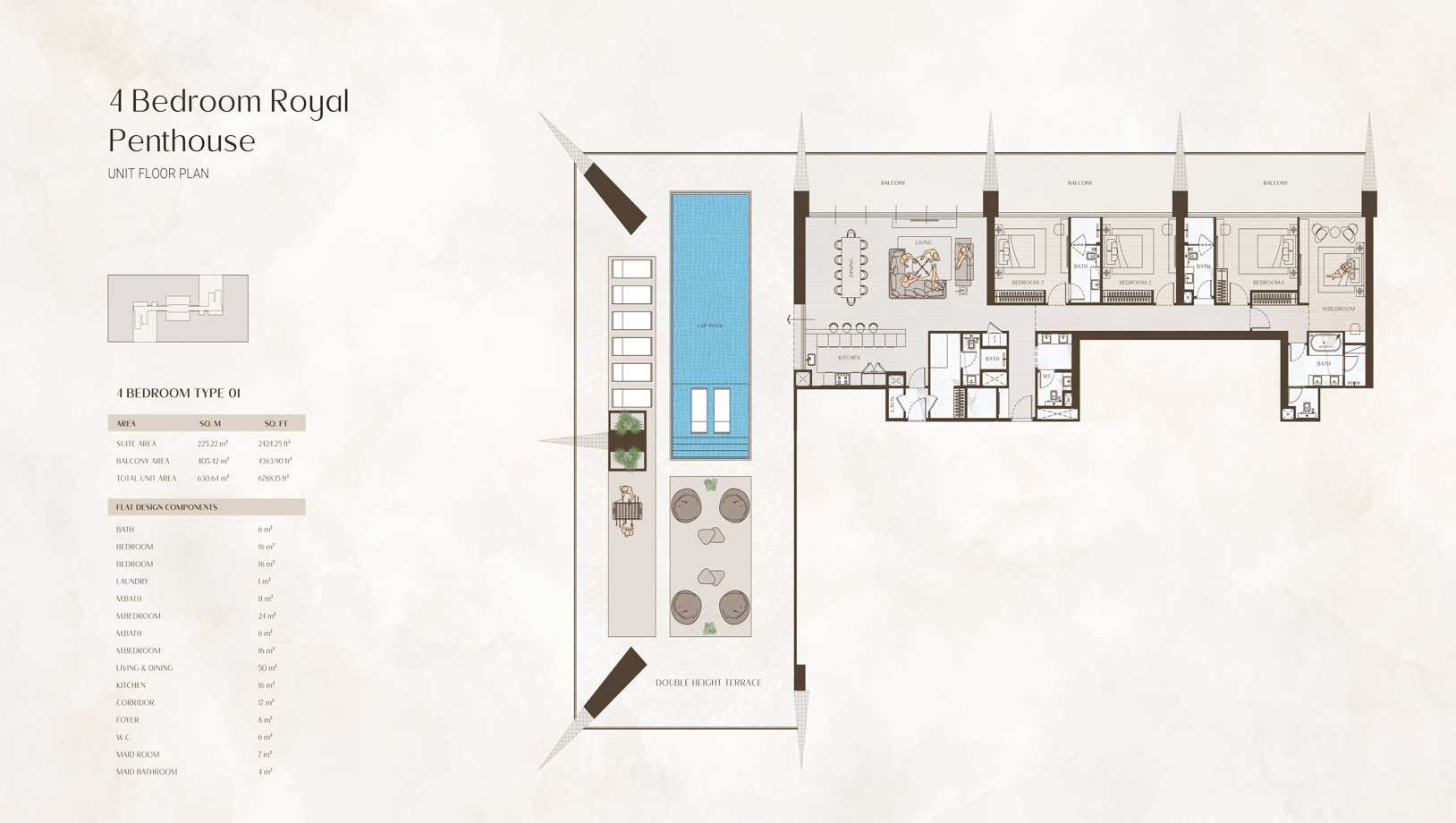 One by Binghatti floor plan 8