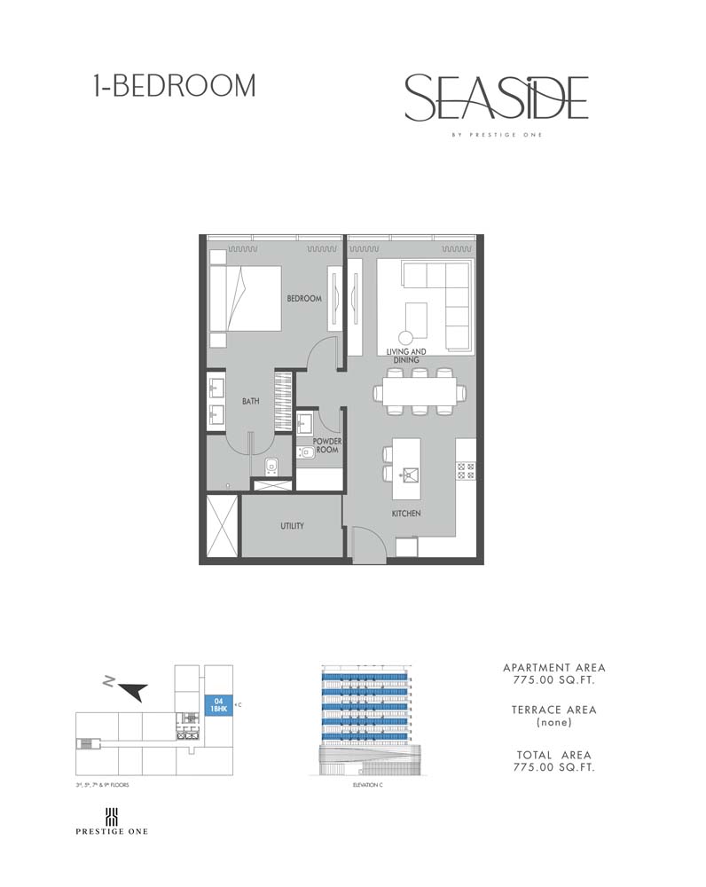 Seaside by Prestige One floor plan 1