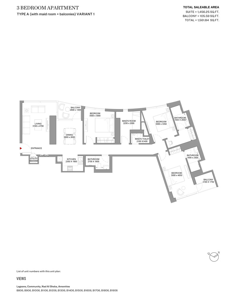 Sobha Skyscape Avenue floor plan 4