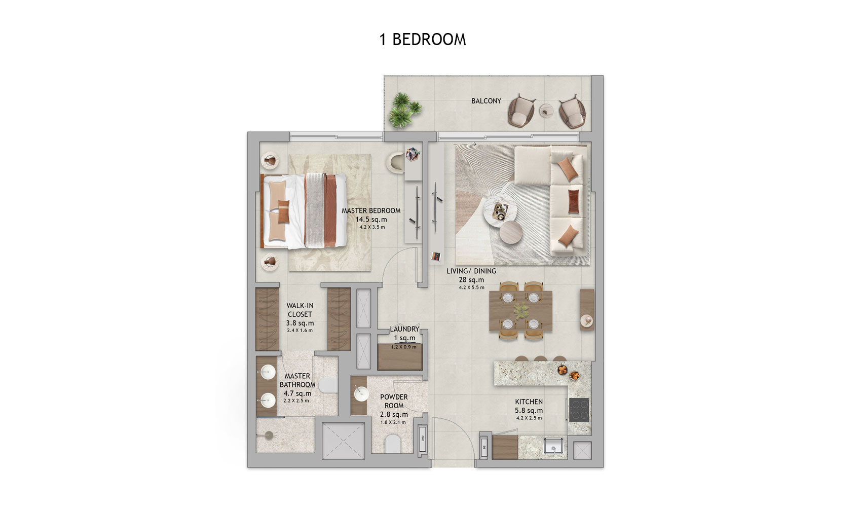Aldar Verdes by Haven floor plan 1