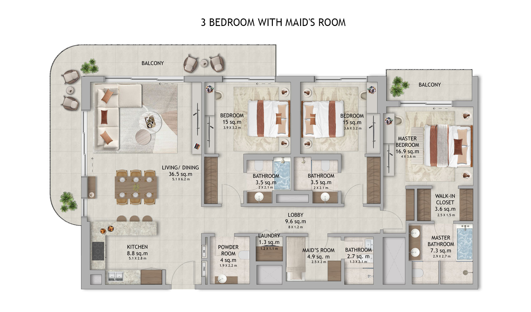 Aldar Verdes by Haven floor plan 4