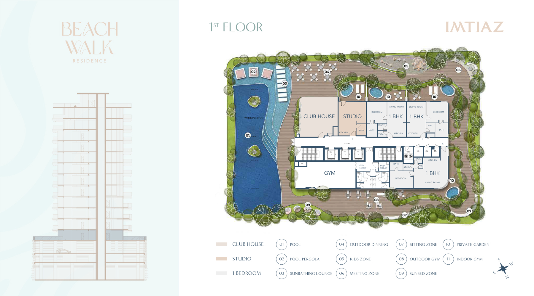 Beach Walk Residence floor plan 1