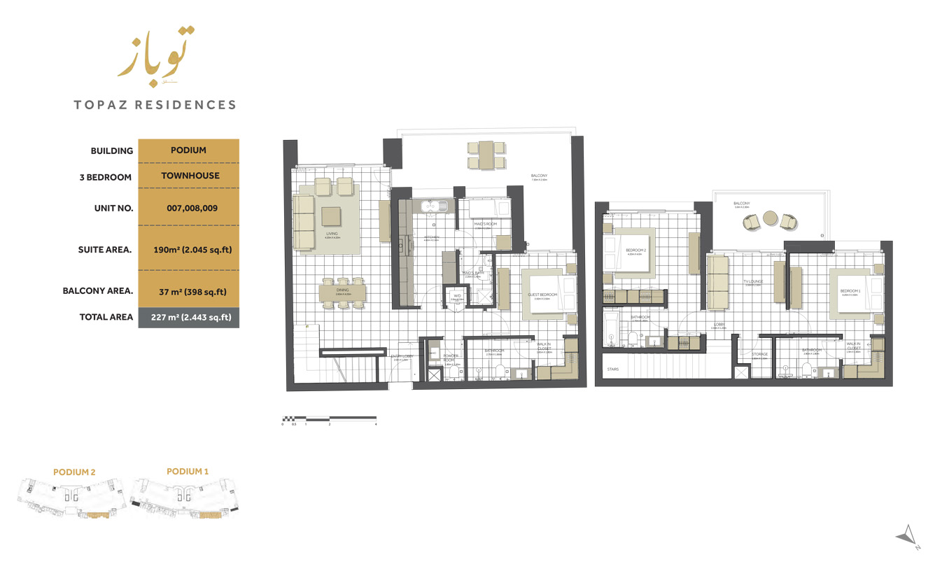 Topaz Residences at Maryam Island floor plan 4