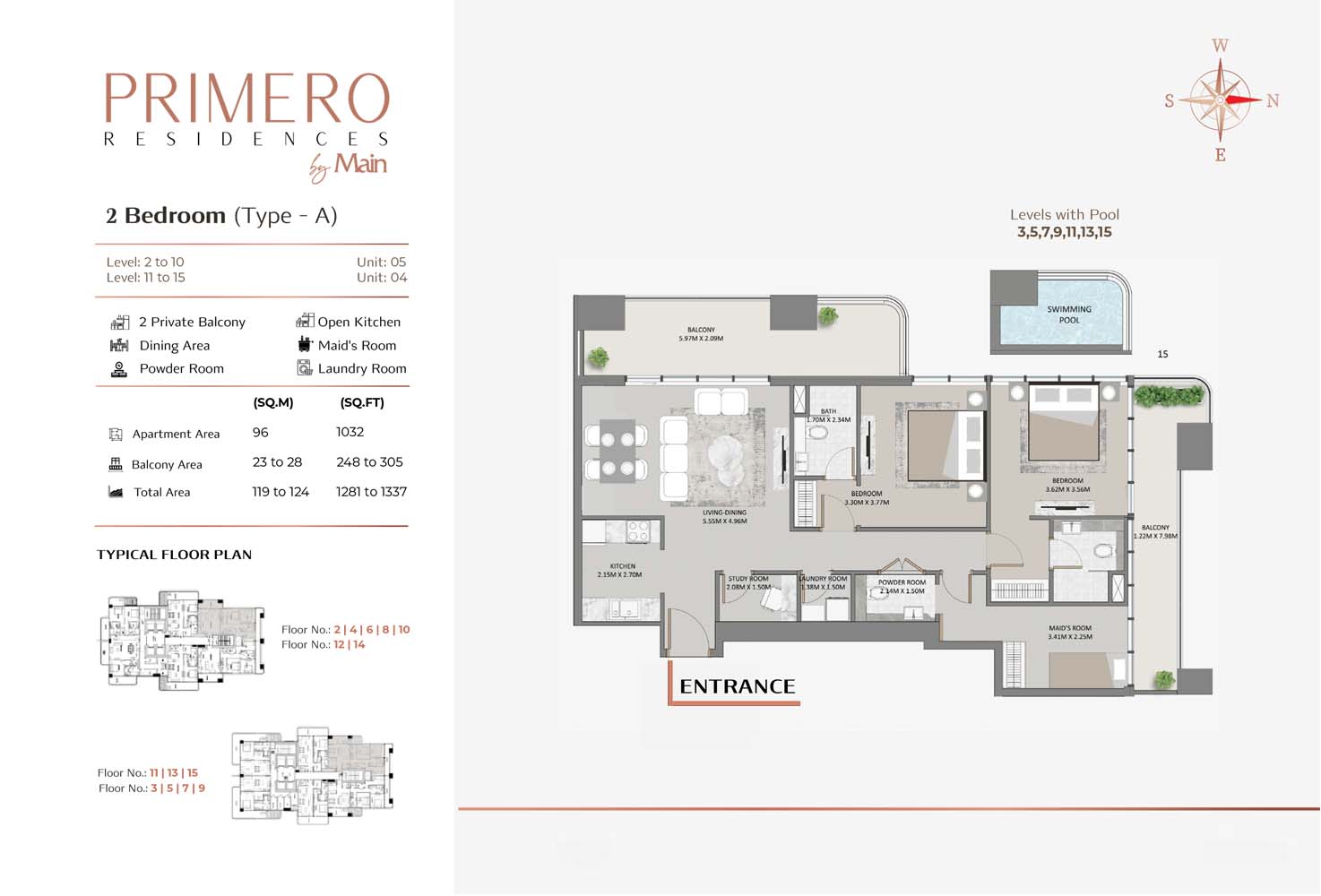 Primero Residences at Al Furjan floor plan 2