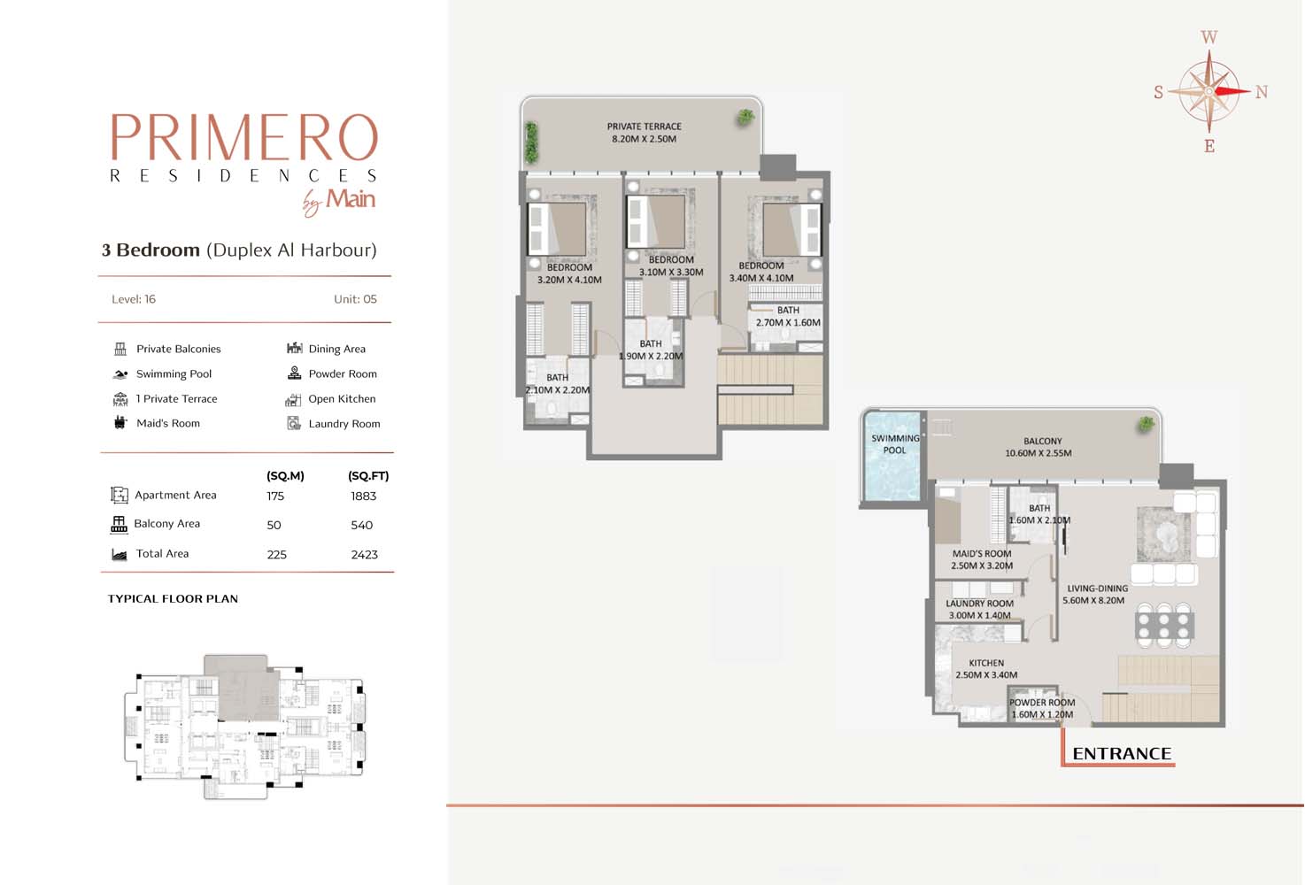 Primero Residences at Al Furjan floor plan 4