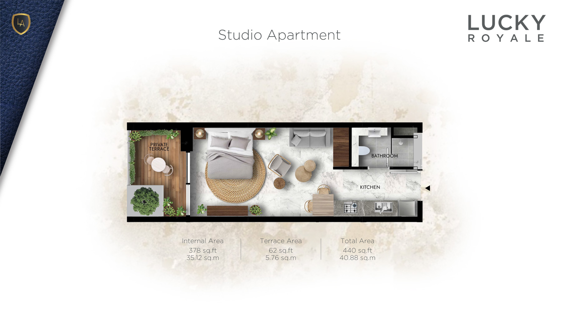 Lucky Royale Residence floor plan 1