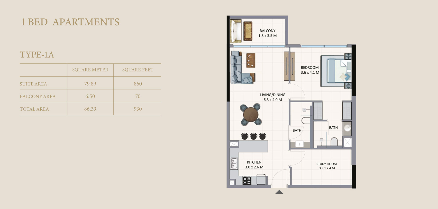 Riviera Chalet at JVC floor plan 1