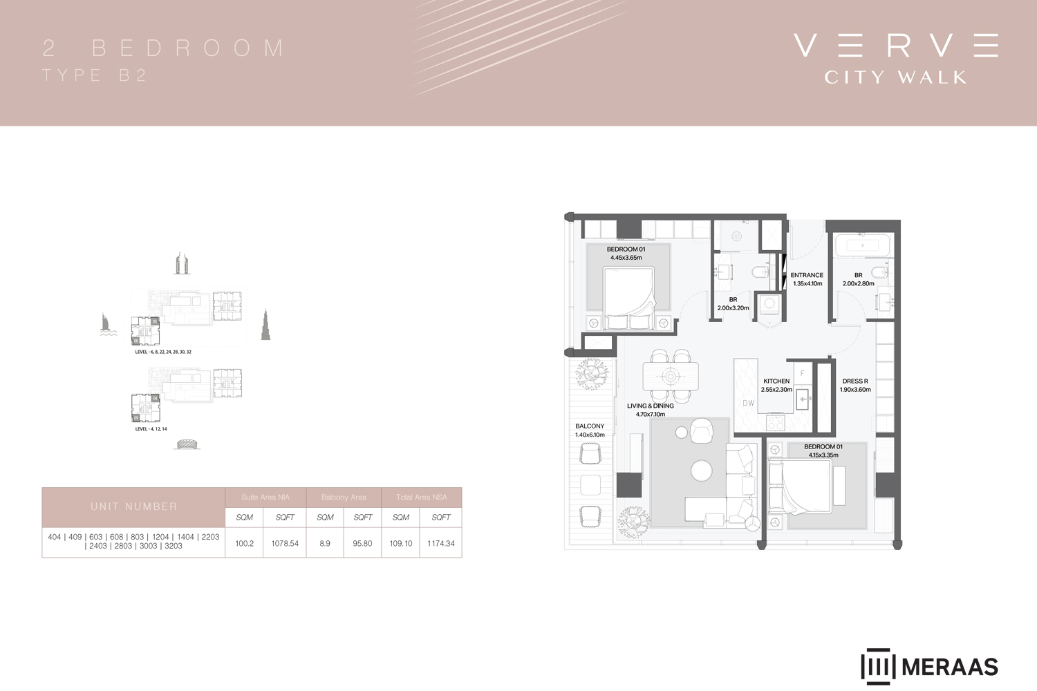 Verve City Walk floor plan 2