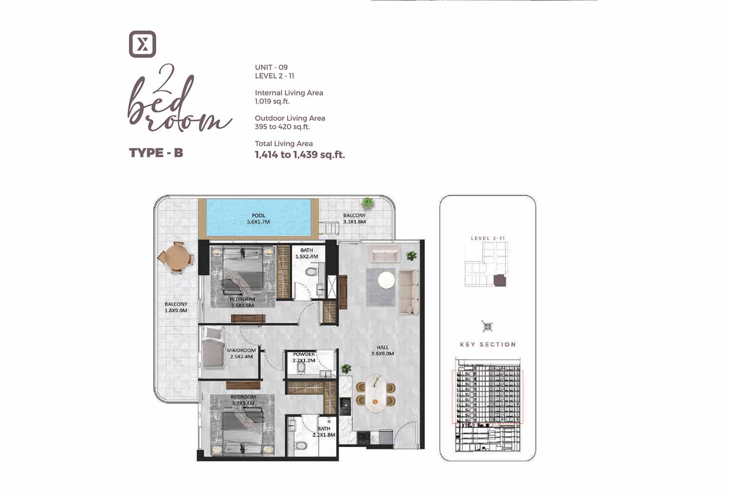 Square X Residence floor plan 4