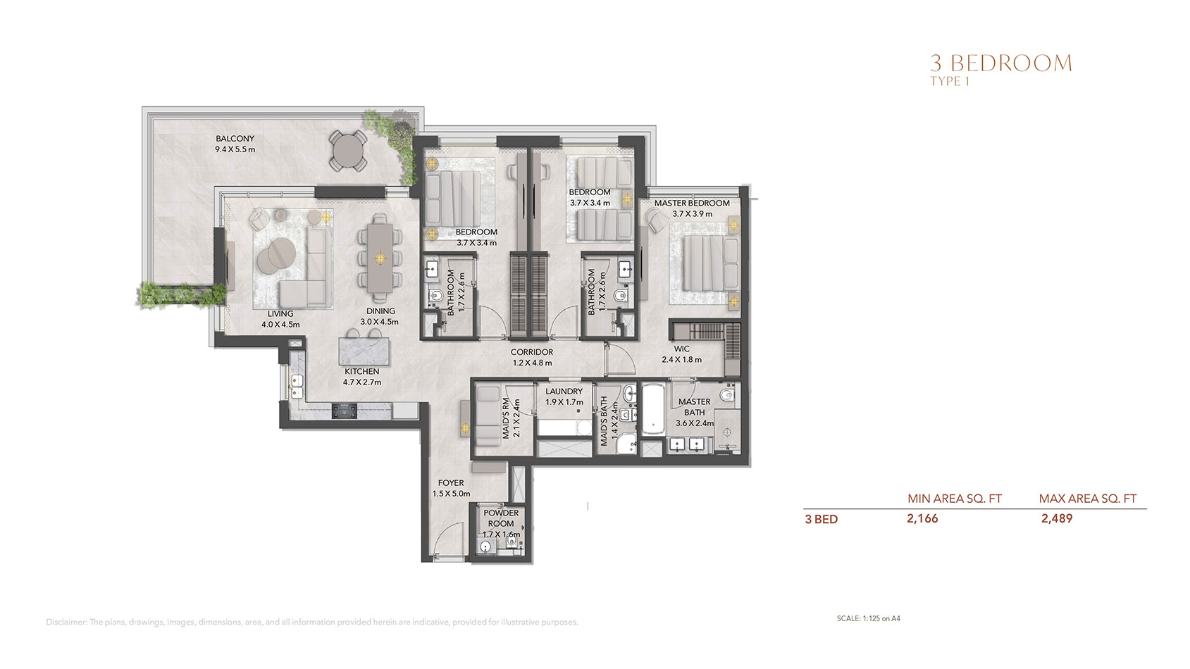 Serra at Ghaf Woods floor plan 3