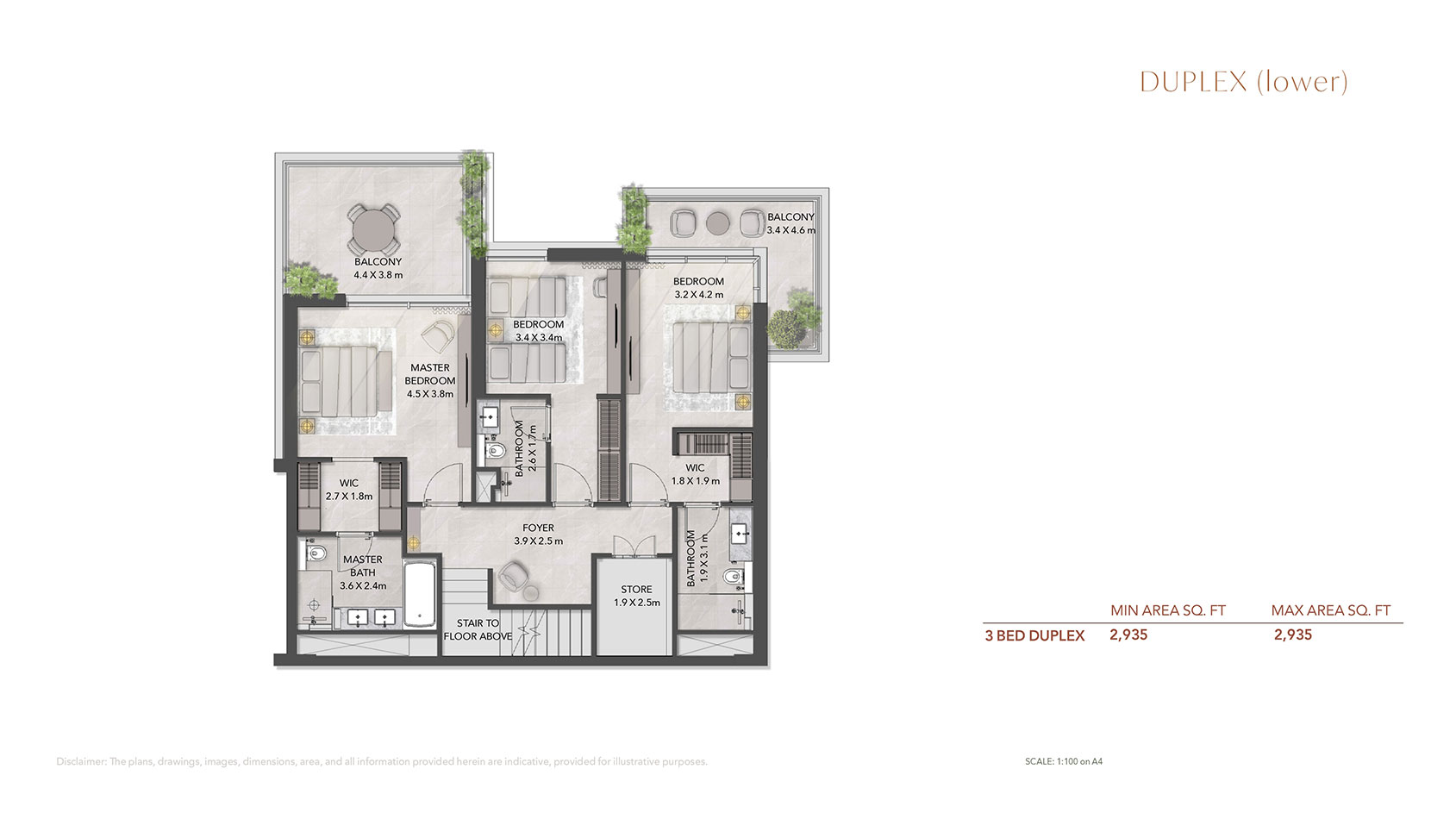 Serra at Ghaf Woods floor plan 4
