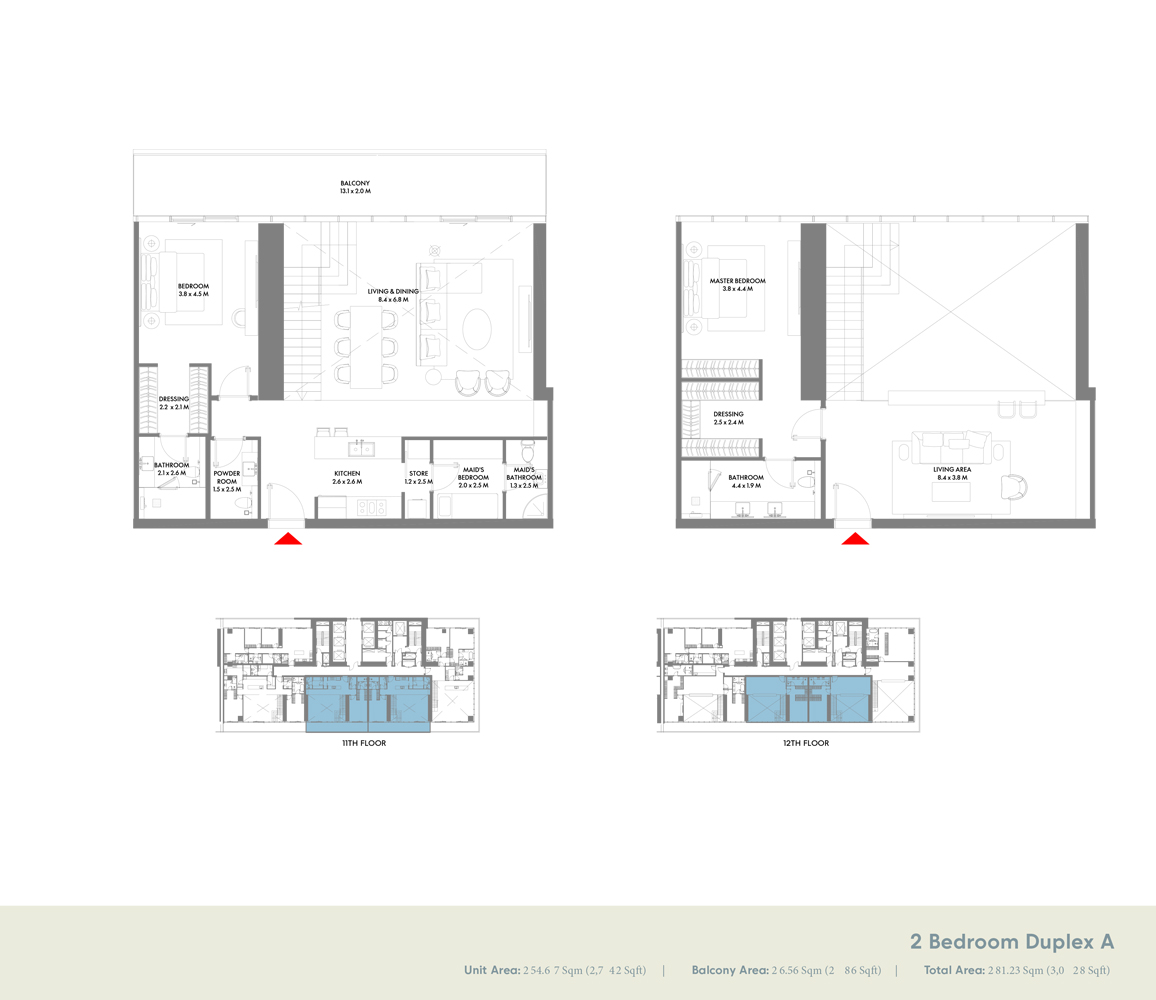 W Residences at Dubai Harbour floor plan 4