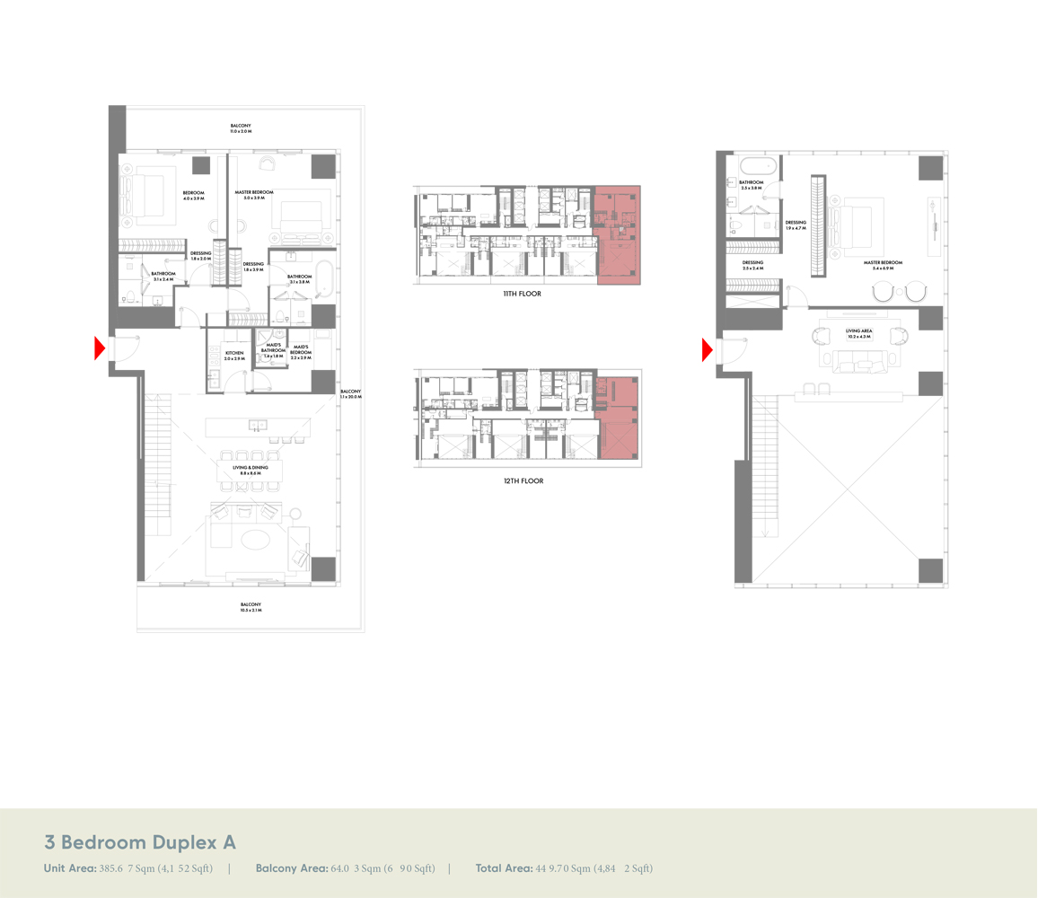 W Residences at Dubai Harbour floor plan 6