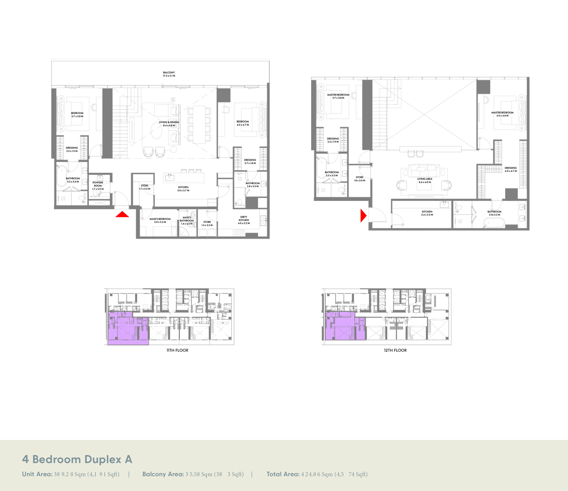 W Residences at Dubai Harbour floor plan 8