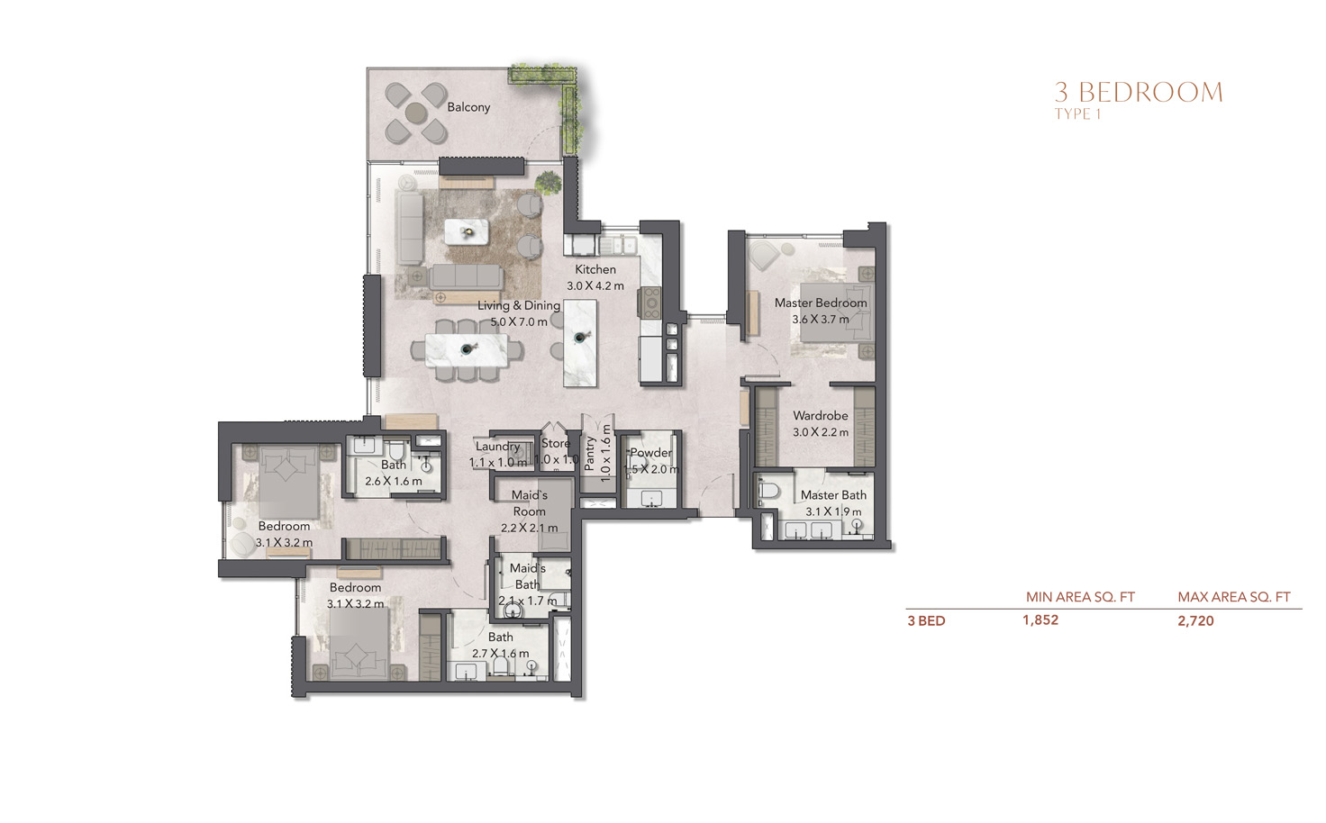 Cilia at Ghaf Woods floor plan 5