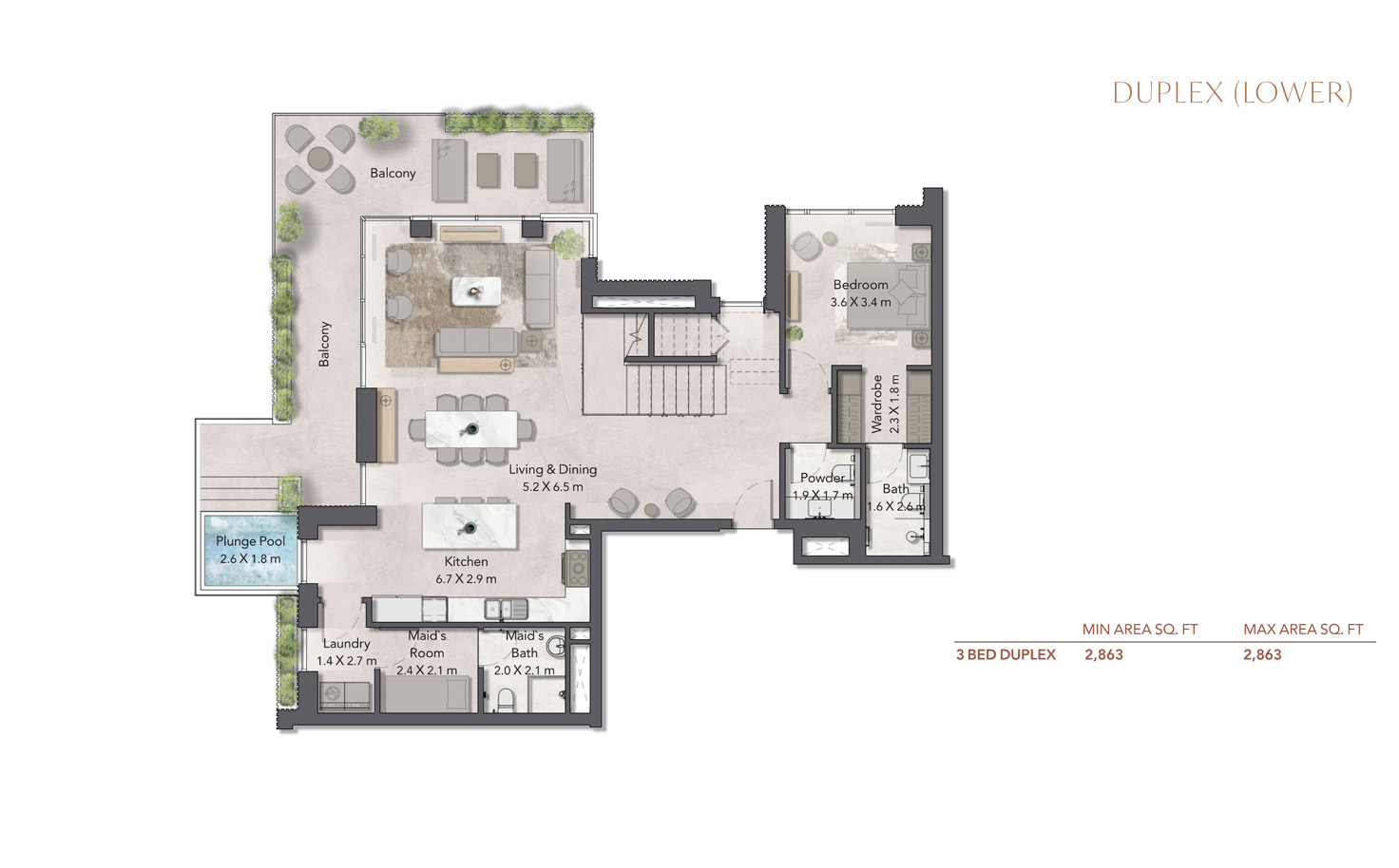 Cilia at Ghaf Woods floor plan 1