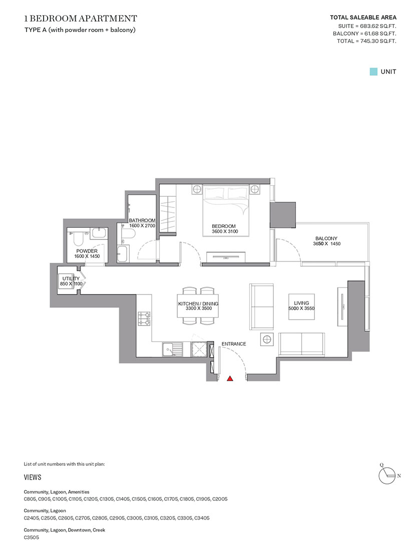 Sobha Skyscape Aura floor plan 1