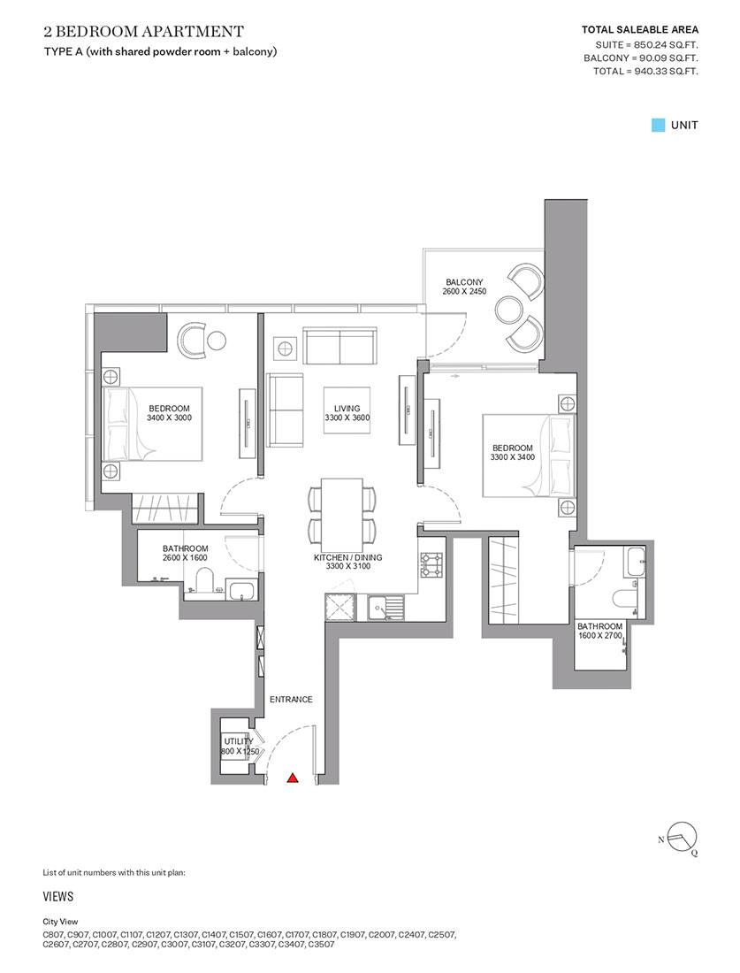 Sobha Skyscape Aura floor plan 3