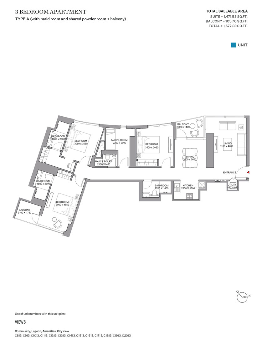 Sobha Skyscape Aura floor plan 4