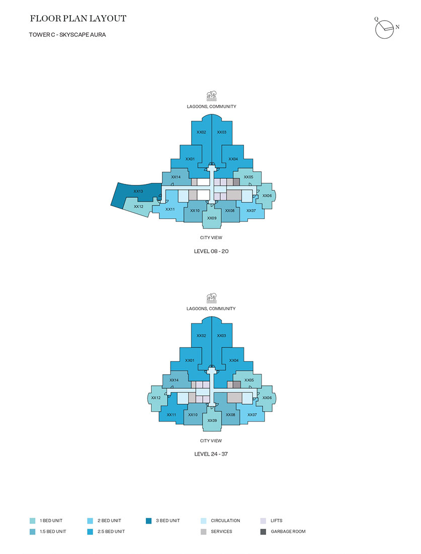 Sobha Skyscape Aura floor plan 2