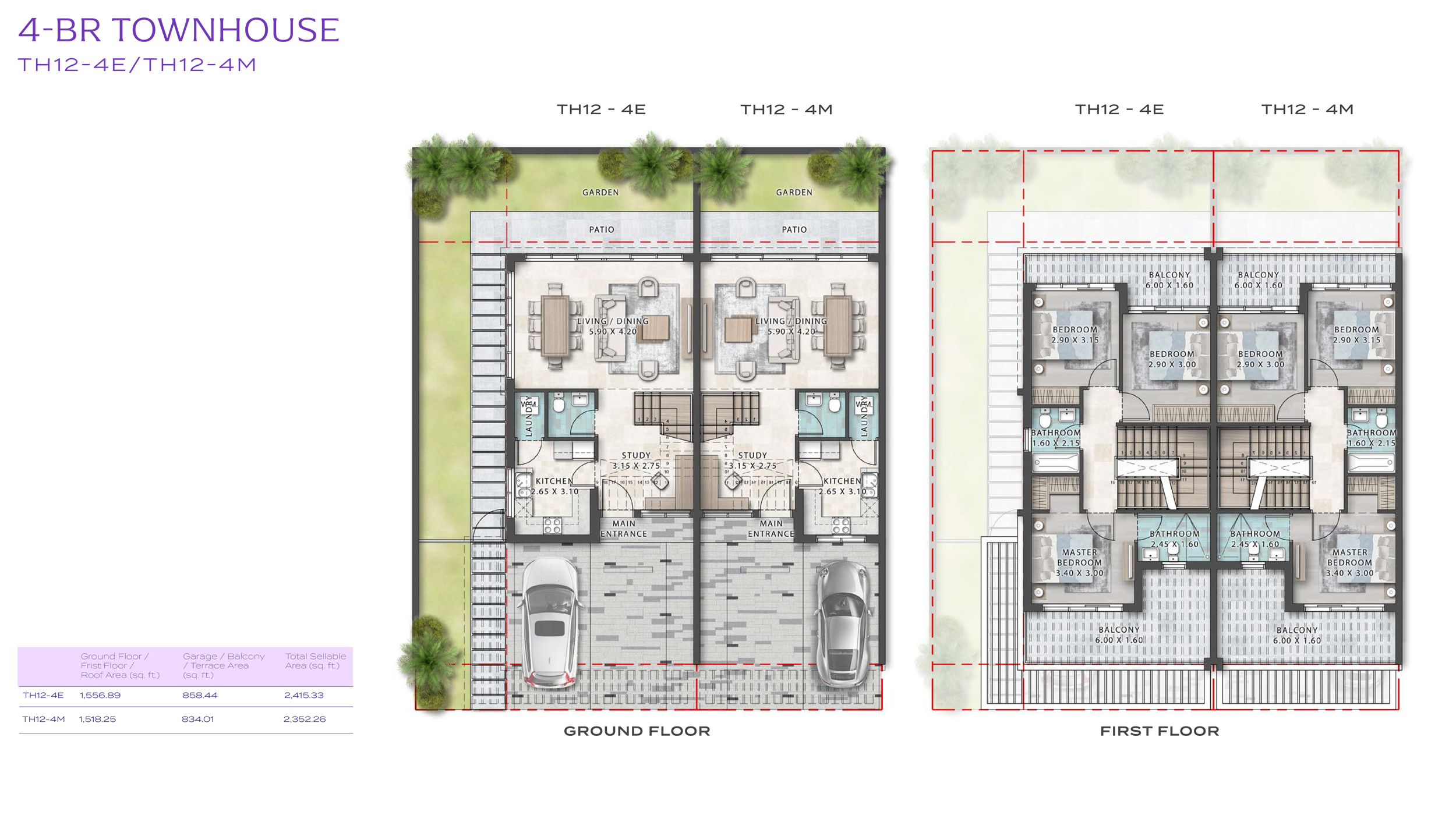 Violet at Damac Hills 2 floor plan 1