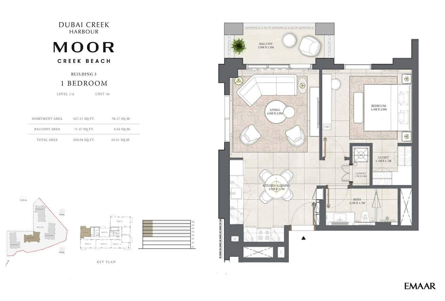 Moor at Creek Beach floor plan 1
