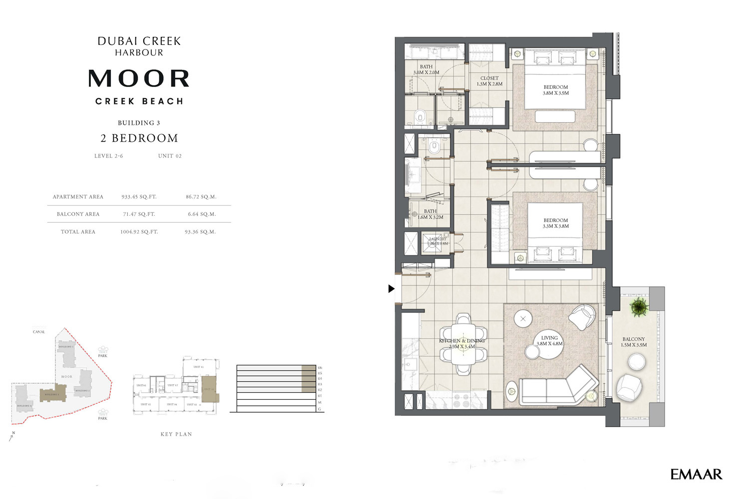 Moor at Creek Beach floor plan 2