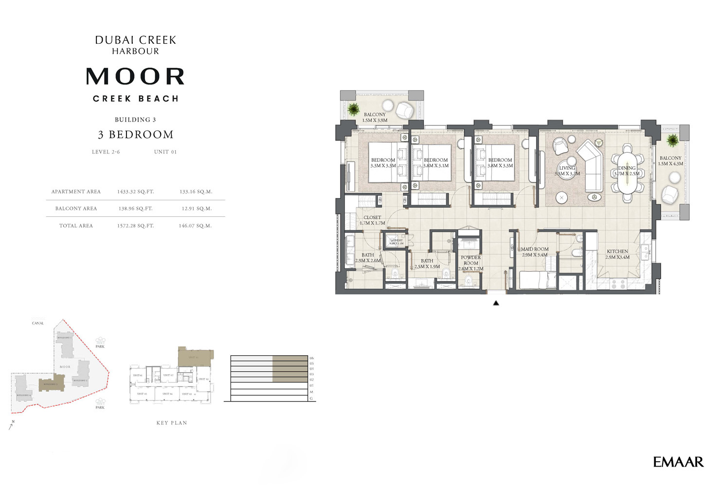Moor at Creek Beach floor plan 3