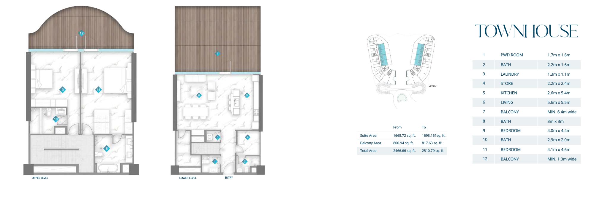 Aqua Arc at Al Marjan floor plan 6