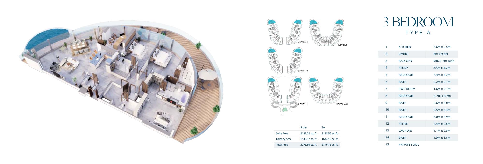 Aqua Arc at Al Marjan floor plan 7