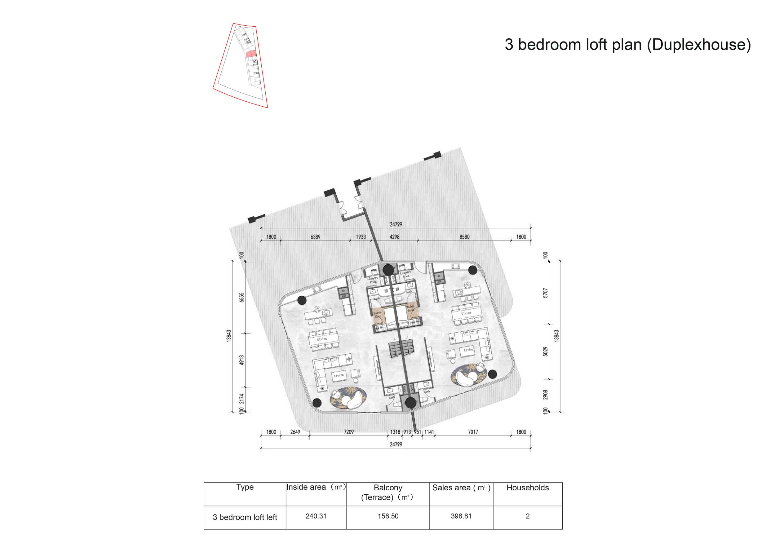 Tonino Lamborghini Residences at Al Marjan floor plan 5