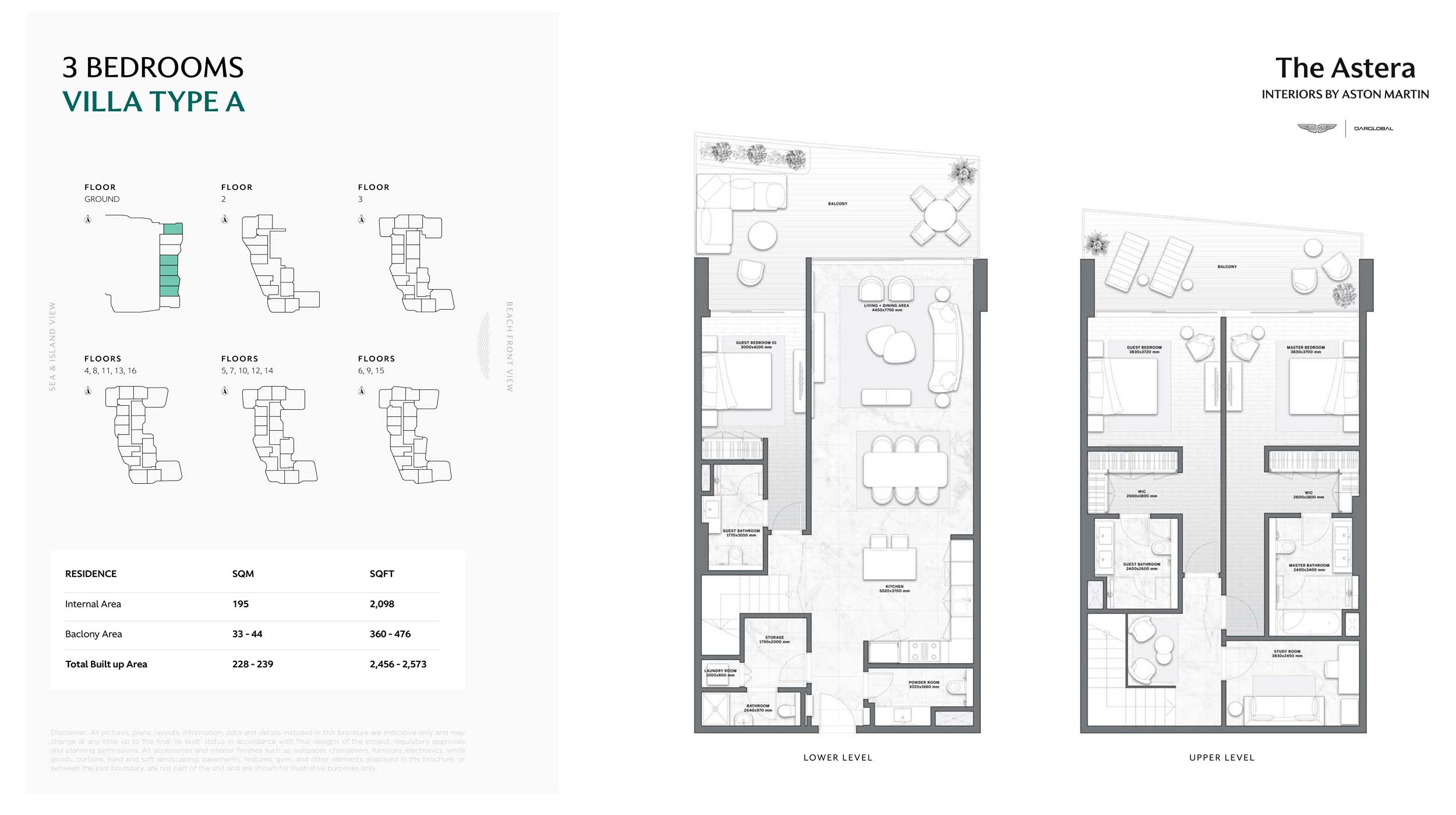 The Astera at Al Marjan floor plan 4