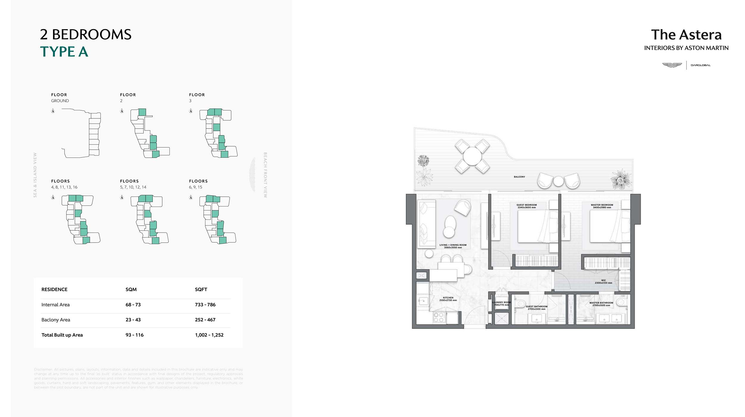 The Astera at Al Marjan floor plan 2