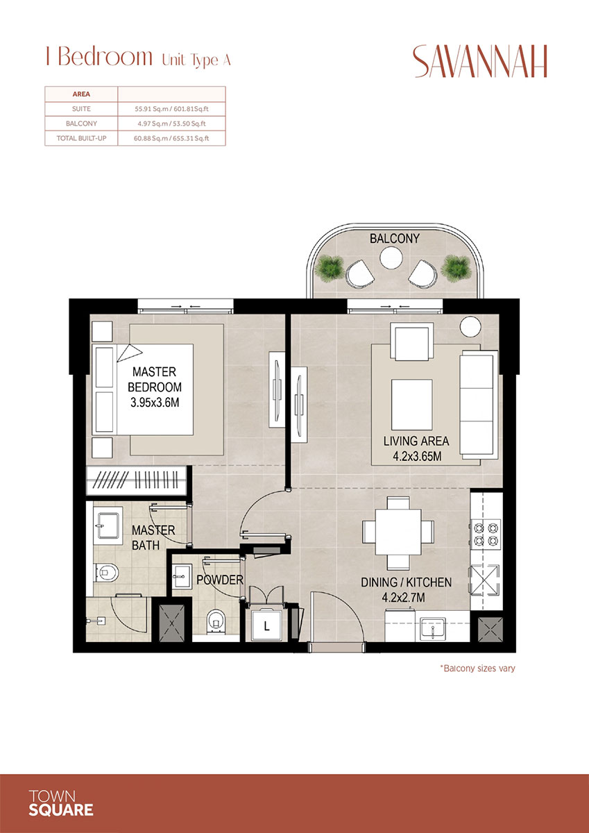 Savannah at Town Square floor plan 1
