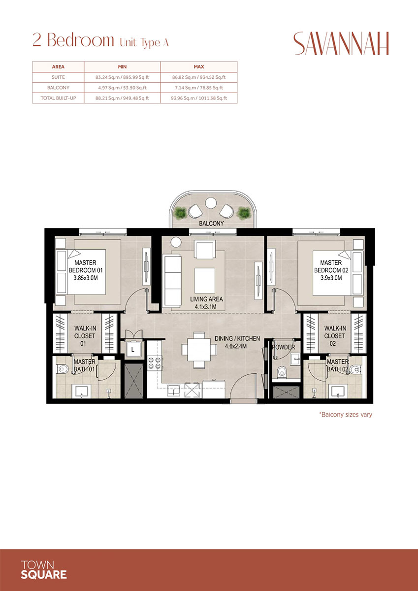 Savannah at Town Square floor plan 2