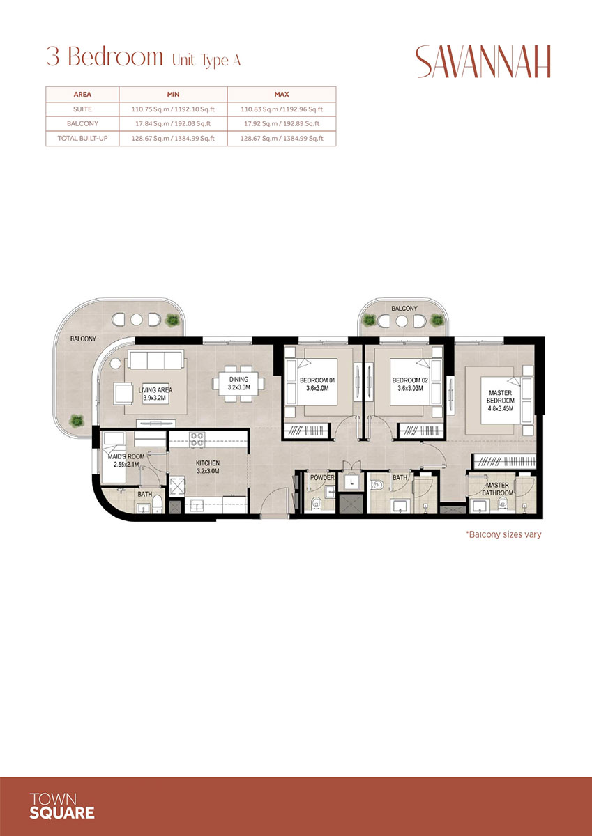 Savannah at Town Square floor plan 3