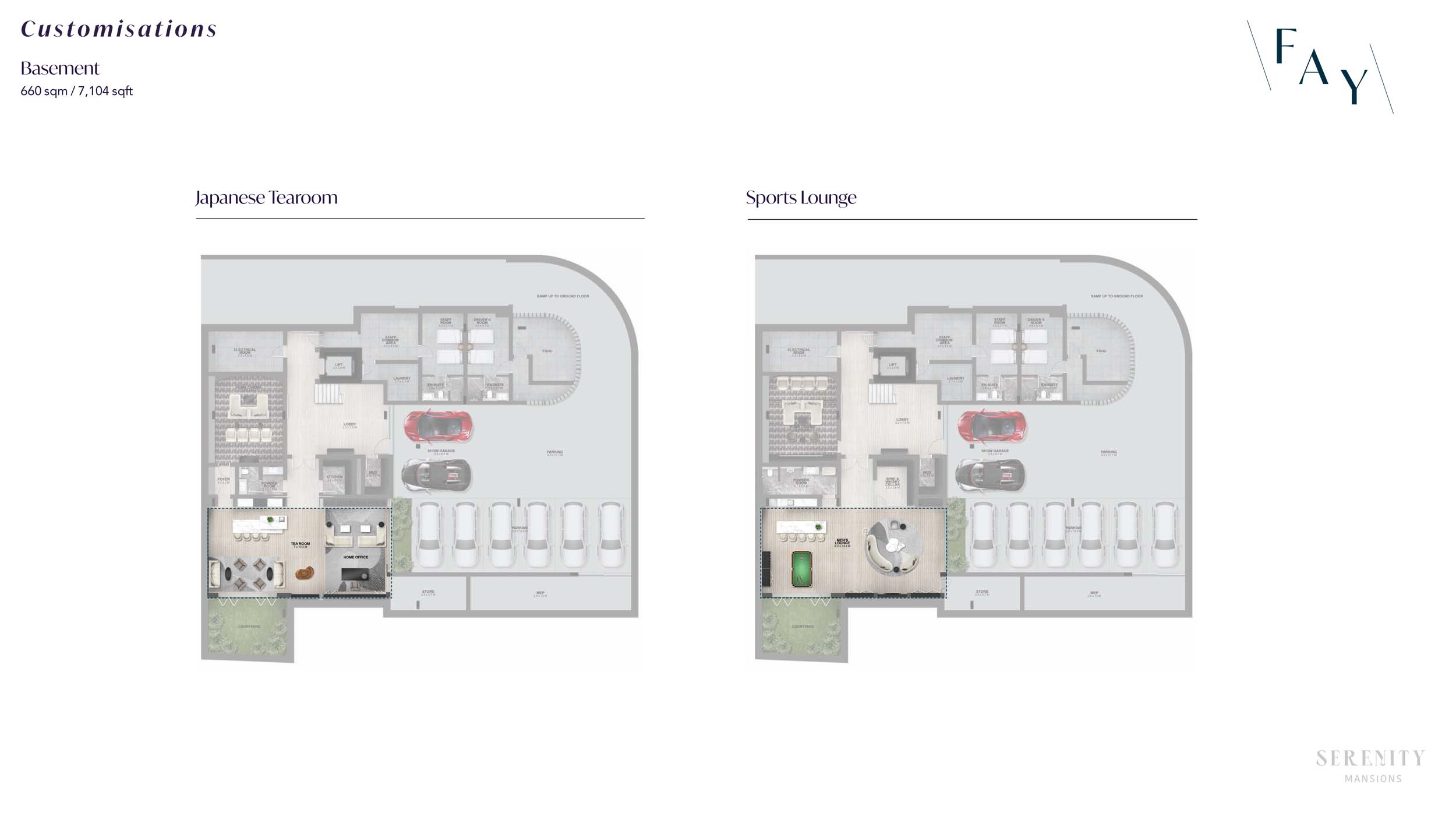 Serenity Mansions Waterfront Collection floor plan 1