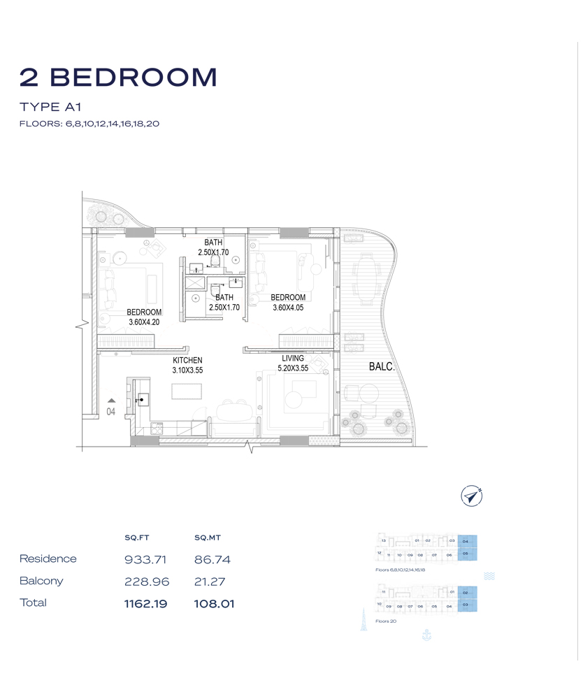 The Pier Residence floor plan 2