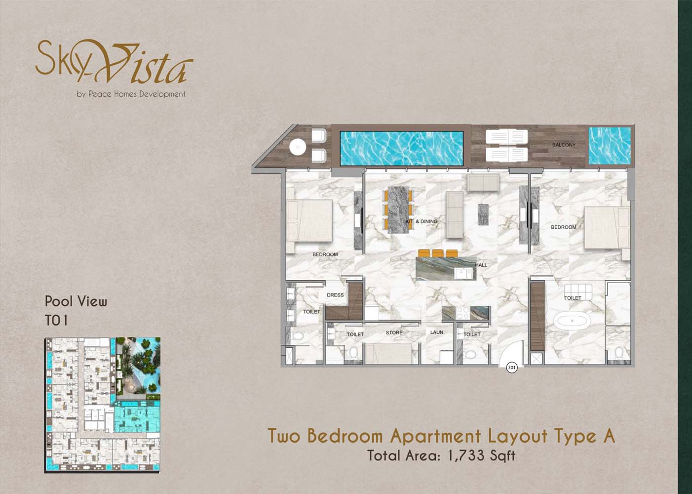 Sky Vista at JVC floor plan 2