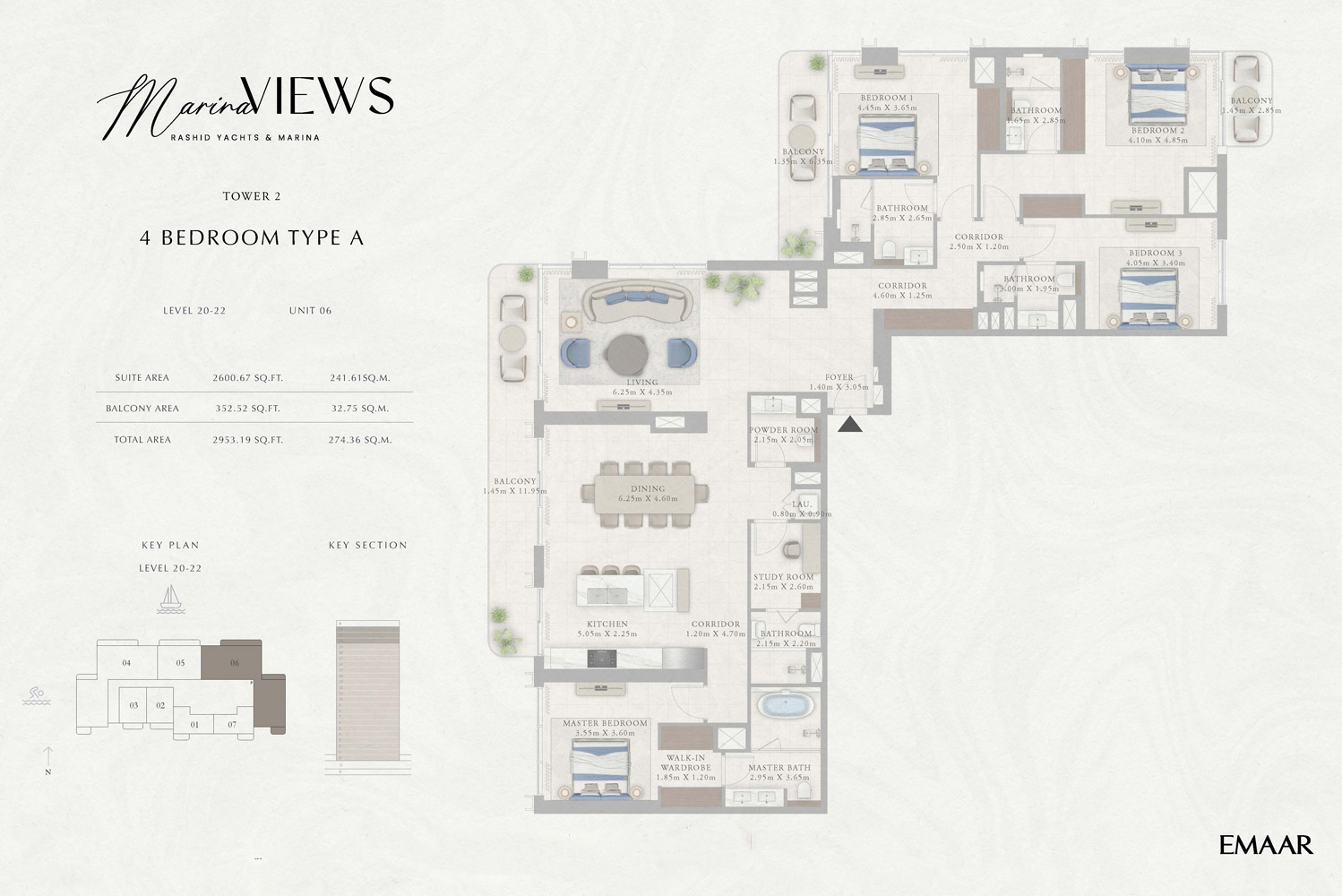 Emaar Marina Views Mina Rashid floor plan 4