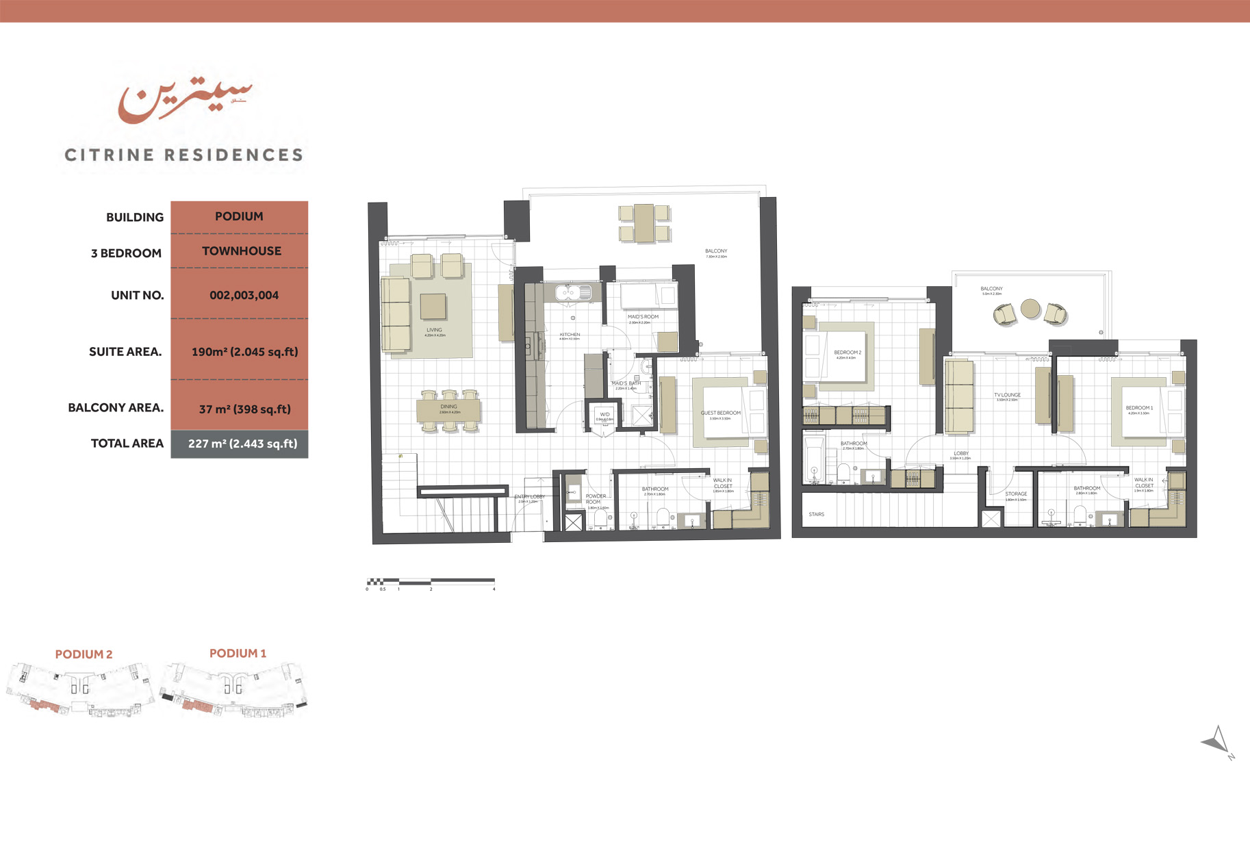 Citrine Residences at Maryam Island floor plan 4