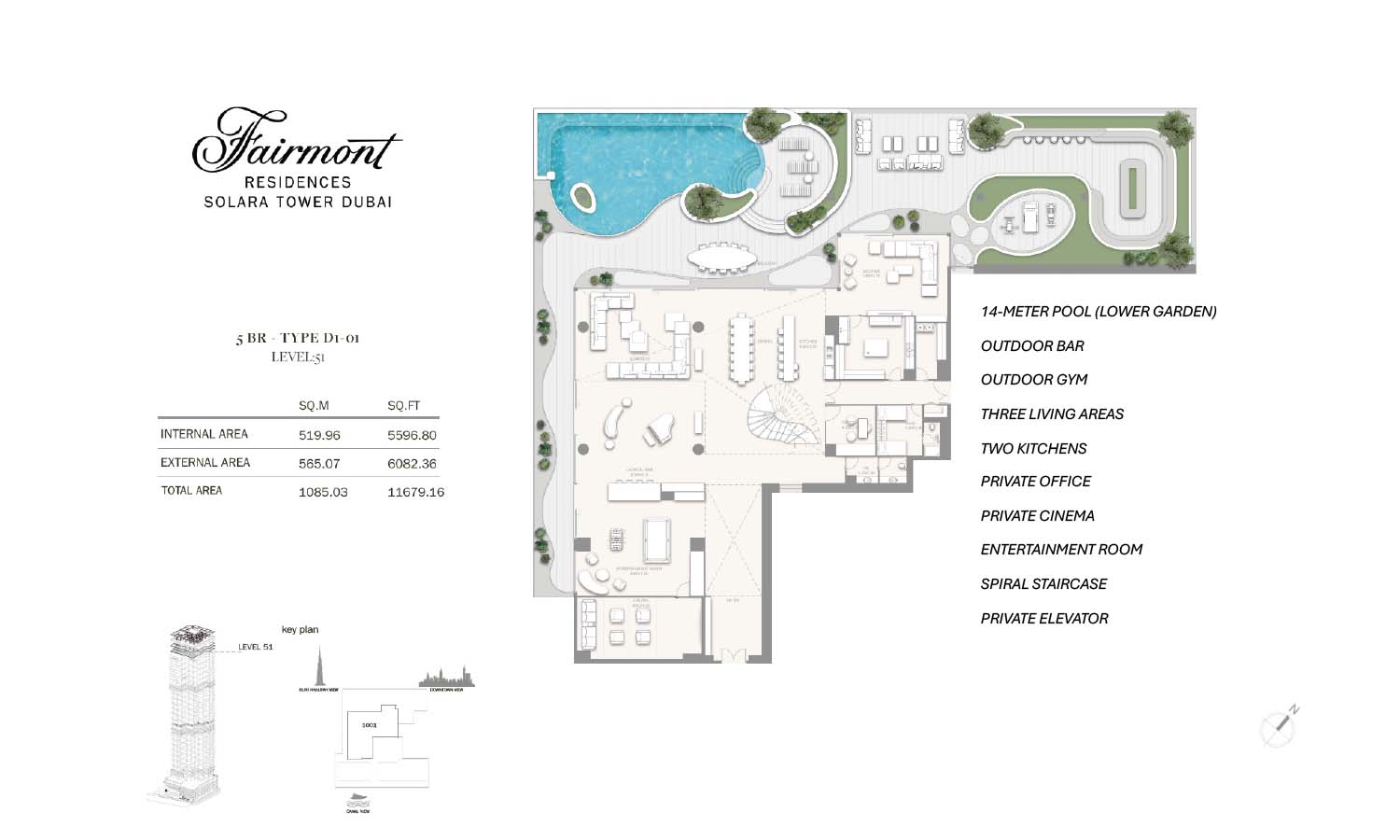 Fairmont Residences Solara Tower floor plan 5