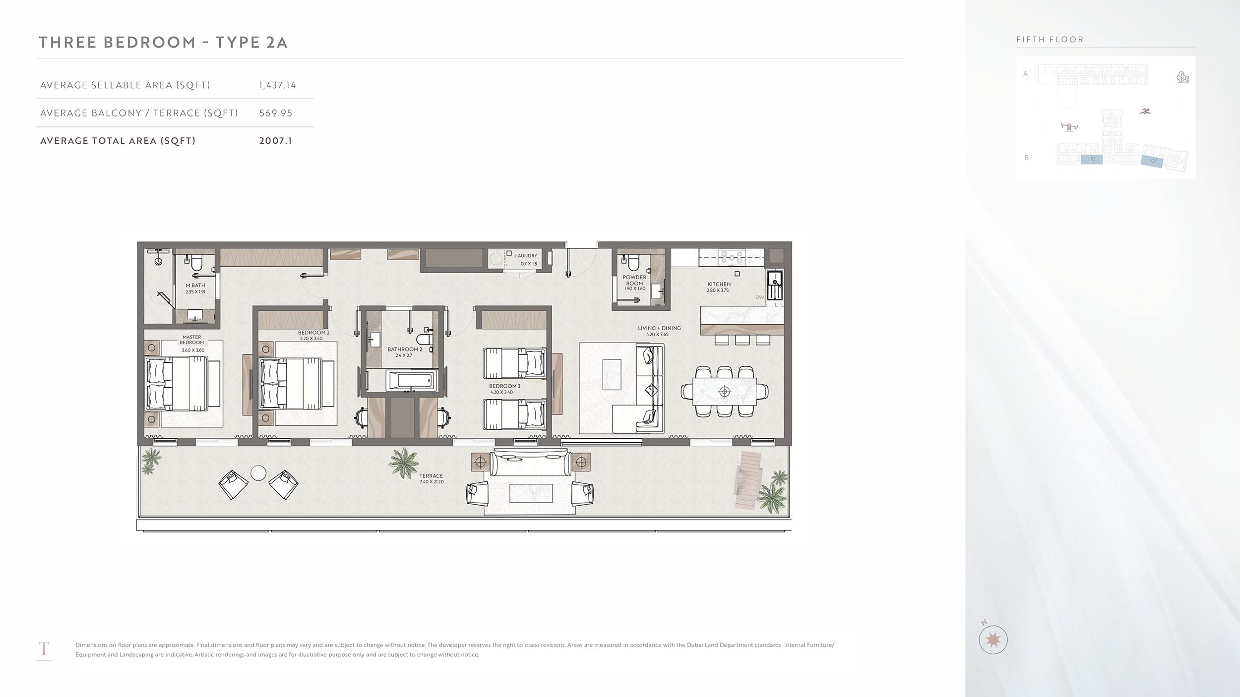 Terrazzo Residences at JVC floor plan 3