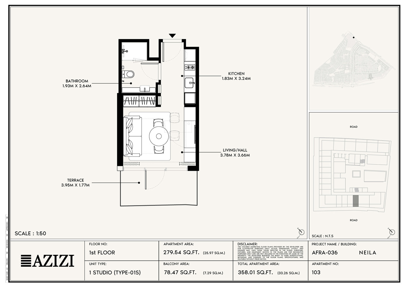 Azizi Neila floor plan 1