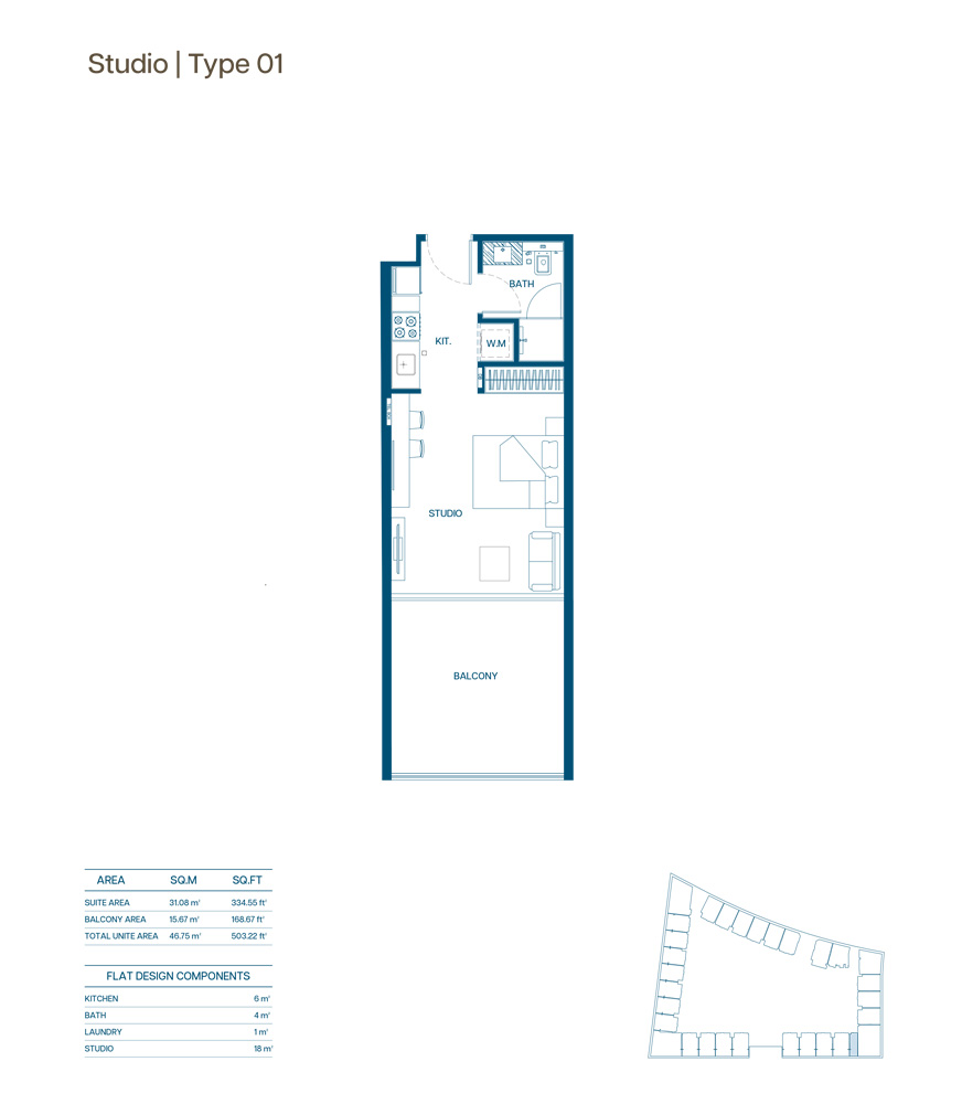 Binghatti Aurora floor plan 1